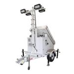 Potable Solar Light Tower With 4*100W LED Lamps For Disaster Areas