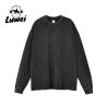 Buy cheap Drop Shoulder Men Graphic Oversized Plain Sweatshirts 250g Long Sleeve Washed Vintage 100% Cotton Heavy Hoodie from wholesalers