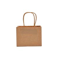 Buy cheap 80gsm Kraft Paper Tote Bag With Twist Handles Food Packing product