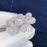 Buy cheap Van Cleef & Arpels 18k White Gold Frivole Between The Finger Ring Natural Vs Diamonds from wholesalers