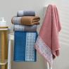 Buy cheap Cotton Flower Bath Towel for Household Dark Color Quick Drying and Water Absorption from wholesalers