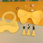 Gift Box Present Silicone Tableware Set For Kids Girls Eco-Friendly Durable Food