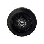 Industrial Heavy Duty Casters Wheels 125x50mm 440LBS Black Rubber Wheels Ball