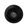 Buy cheap 200x50mm 550LBS Soft Top Plate Swivel Black Iron Rubber Trolley Wheels Heavy Duty Double Brake from wholesalers
