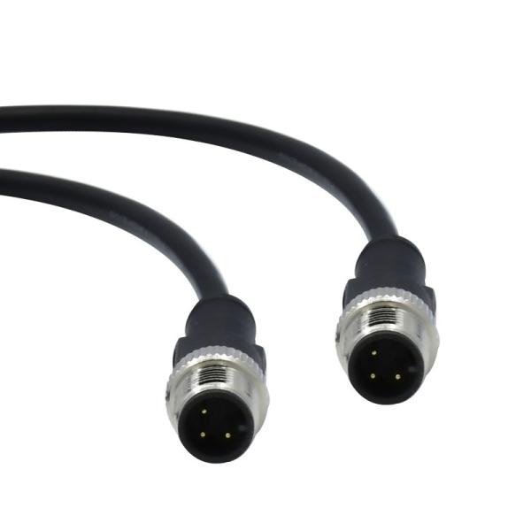 Customizable Ip68 M12 Waterproof Connector Outdoor Electrical Cable 3 Position