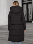 Zipper And Snap Fastener Included Fashionable Black Cotton Jacket For Women To