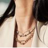 Buy cheap 18k Gold Shell Pendant Jewelry 45cm Blue Devil's Eye Tassel Pendant Necklace from wholesalers
