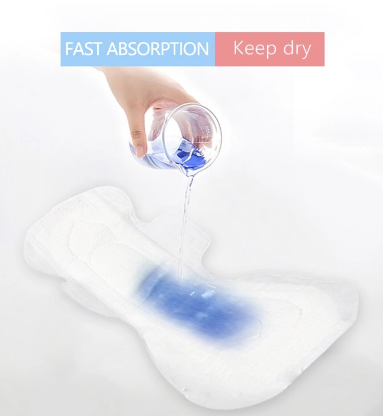 Breathable Free Powder Quick Dry Ultra Thin Overnight Sanitary Napkins