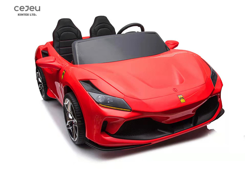 Battery Powered Children'S Electric Toy Car With Leather Seats