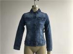 Professional Ladies Denim Jacket Button Through Trucker Jacket TW76185