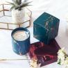 Buy cheap Customizable Logo Ceramic Candle Vessels , Porcelain Empty Candle Jars For Christmas from wholesalers