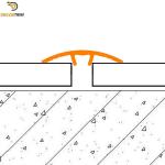 29.2mm Width Floor Transition Strip Aluminum Alloy 6063 Material