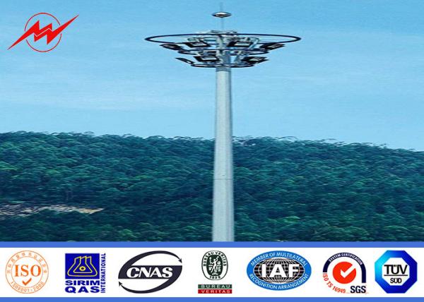 Buy cheap 45m Powder Coating High Mast Sports Light Poles Approved 400w - 5000w Power from wholesalers