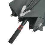 Durable Square Red Color Frame Windproof Golf Umbrellas With Reflective Logo