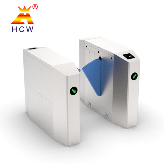 IP56 Waterproof Flap Barrier Turnstile System AC230V 35 People / Minute