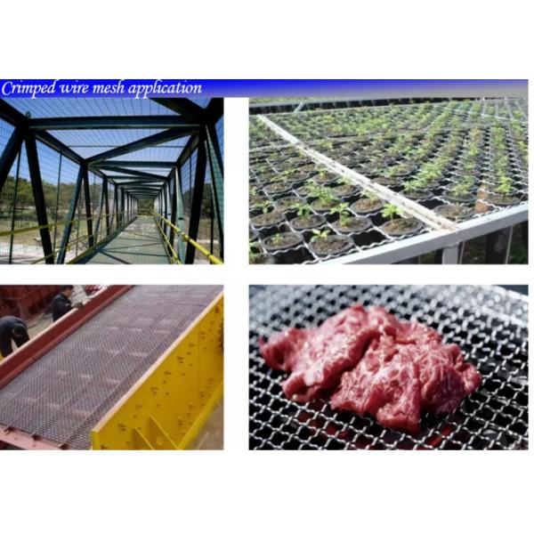 Customized Crimped Wire Mesh For Mining , Durable Stainless Woven Wire Mesh