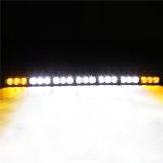 Double color amber and white 210W Cree single row Led light bar 4X4 DHCB-L210SDC