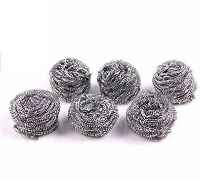 Buy cheap Washing Mesh Stainless Steel Scrubber , Helical Structure 410 Stainless Scouring Pad from wholesalers