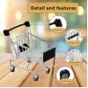 Buy cheap Mini Supermarket Accessories Kids Metal Shopping Cart Cute Baskets from wholesalers