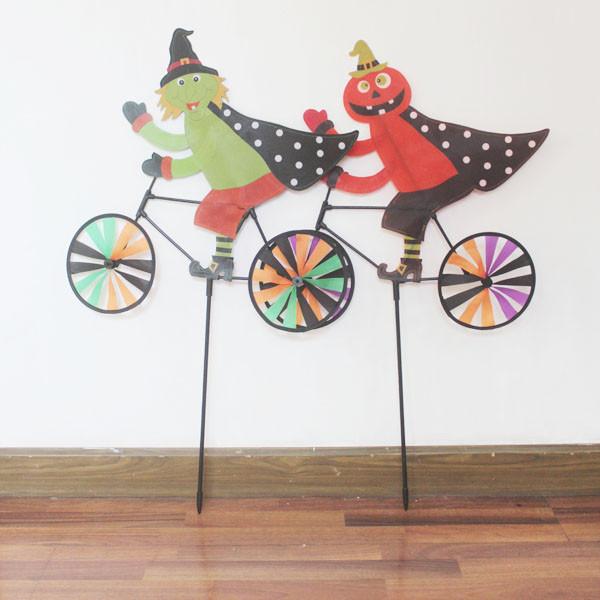 Buy cheap Halloween Bicycle Windmill witch and pumpkin from wholesalers