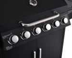 Camping Rotisserie Gas Grill with 7 Burners 36.8kg Weight and Powder Coated