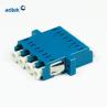 Buy cheap Singlemode Quad LC Fiber Adapter 0.2dB 1000mating With Flange from wholesalers