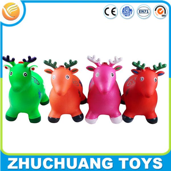 Buy cheap colorful wholesale plastic inflatalbe animals cartoon deer music toy from wholesalers