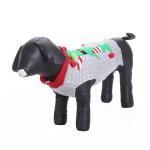 Pet Dog Sweaters Christmas Clothes With Plush Balls Teddy Golden Retriever