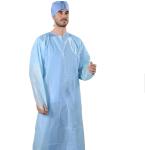 "Thumb Loop CPE Gowns with Tie Closure for Hospitals & Medical Institutions"