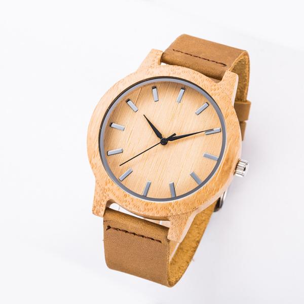 Buy cheap Mens Wooden Watch Waterproof Mineral Glass Mens Leather Wrist Watch from wholesalers