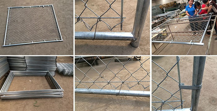 Q235 Steel Chain Wire Fence With Hot Dipped Glavanized , Powder Coated