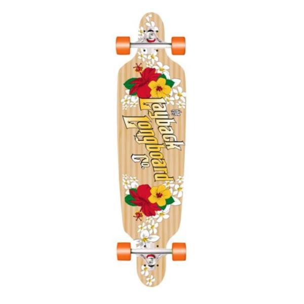 Buy cheap Layback Longboards Bamboo Wahini Drop-Through Complete Skateboard - 9.5" x 41" from wholesalers