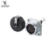 Buy cheap metal shell 4 pin battery terminal bulkhead electrcial soldering waterproof connector from wholesalers