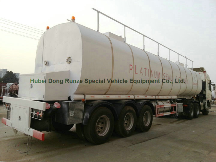 50Ton liquid Asphalt Tanker Semi-trailer with 2TBL45P BALTUR Heating and Insulation