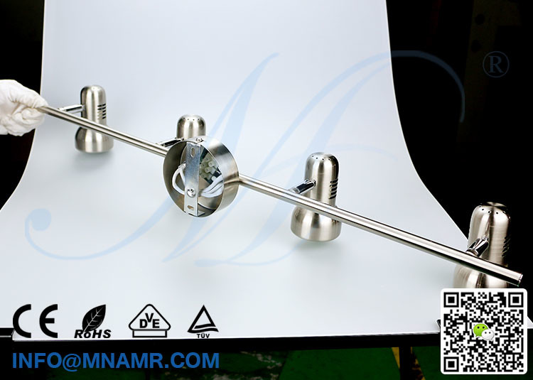 4x5W LED Ceiling Spotlight Fitting AC100-240V with Multi-Direction Adjustable Heads