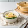 Buy cheap 25oz Ceramic Baking Pan Porcelain Noodles Bowl Set With Handles And Grips Camping Occasion from wholesalers