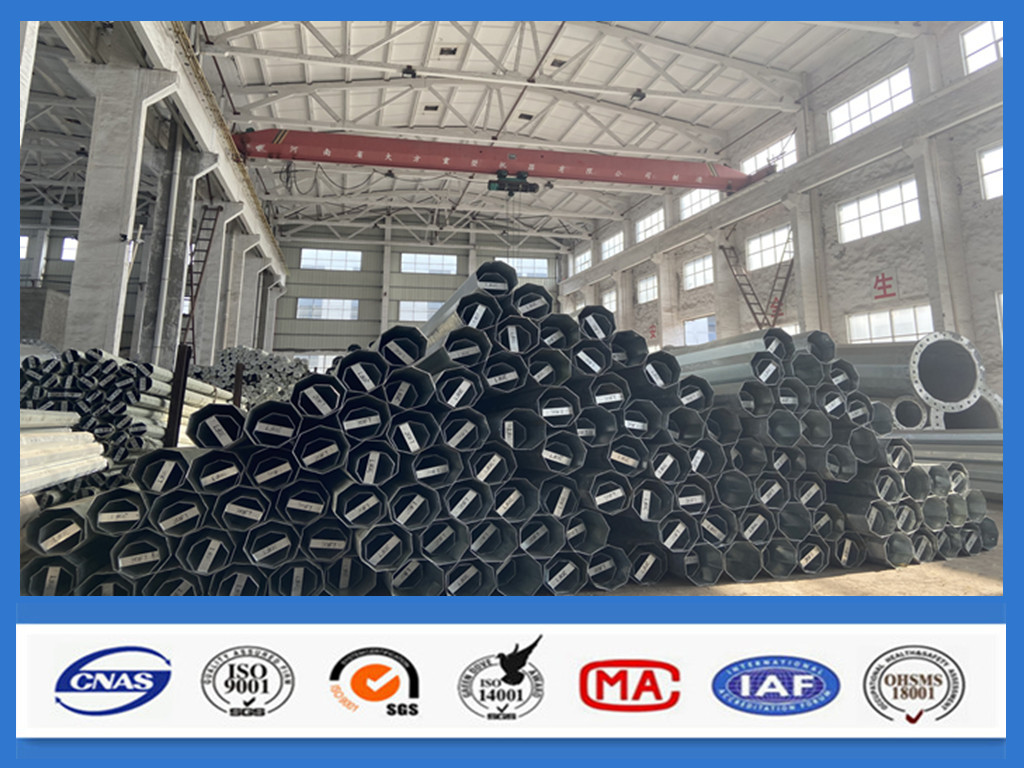 30FT Galvanized Steel Pole With High Corrosion Resistance Good Weldability