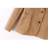 Buy cheap Stockpapa 57% Cotton 43% Laine Khaki Ladies Casual Blazer from wholesalers