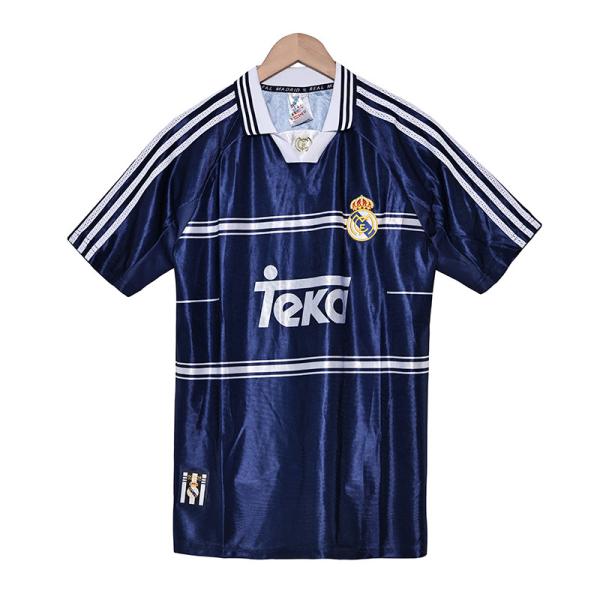 Buy cheap Real Madrid 1998 retro away football jersey is a classic tribute to the glorious days of the Galacticos from wholesalers