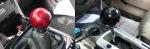 Car Universal Modified Carbon Fiber Shift Knob Neutral Packing