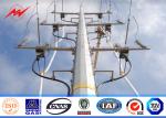 69 kv Philippines Galvanized Steel Utility Pole For Electricity Distribution