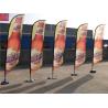 Buy cheap Fiberglass Poles Stainless Steel Base Flying Banner Teardrop/feather/square Beach Flag With Water Bag Cross Base Spike B from wholesalers