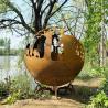 Buy cheap Corten Steel Sphere Outdoor Fire Pit Rustic Red Wood Burning Fire Pit Table from wholesalers