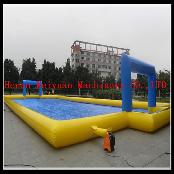 Buy cheap inflatable water soccer field, inflatable water sport game football from wholesalers