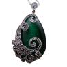 Buy cheap 925 Silver Drop Shape Green Opal Marcasite Retro Pendant Necklace (N20180410GREEN) from wholesalers