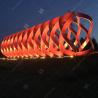 Buy cheap Large Stainless Steel Light Sculpture With Red Painted Surface For Outdoor Decoration from wholesalers
