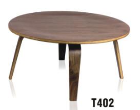 Buy cheap mid century round bent wood walnut coffee table furniture from wholesalers