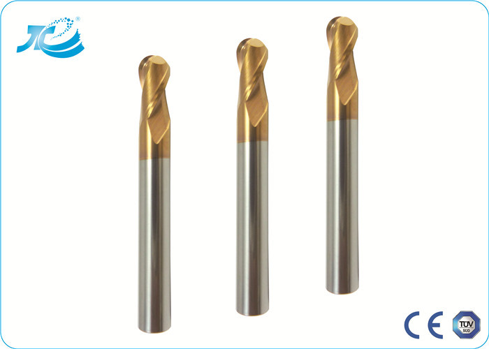 High Precision R 0.5 - R 10.0 Diameter Ball Nose End Mill for Plastic / Arcylic