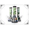 Buy cheap 7MM Glass Smoking Water Pipes Hand Drawing Rick And Morty On Glass Hookah Bongs from wholesalers