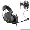 Buy cheap 7 dot 1 channel gaming headset ENC MIC noise reduction High end gamer headphones RGB light from wholesalers